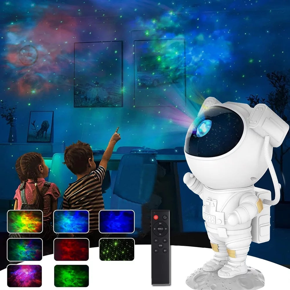 Astronaut Galaxy Projector Lamp with Remote